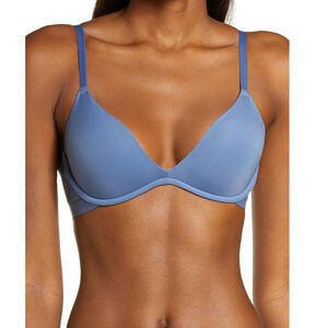 Madewell Plunge Bra Underwire  Blue Size 34C